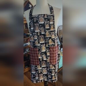 Handmade Christmas aprons Gingerbread house